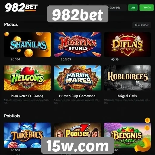 Explorando a variedade de jogos no 982bet